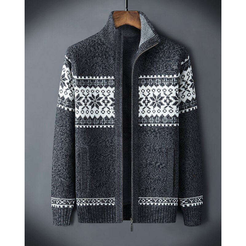 Xandor Scandinavisch Gebreid Heren Fleece Vest