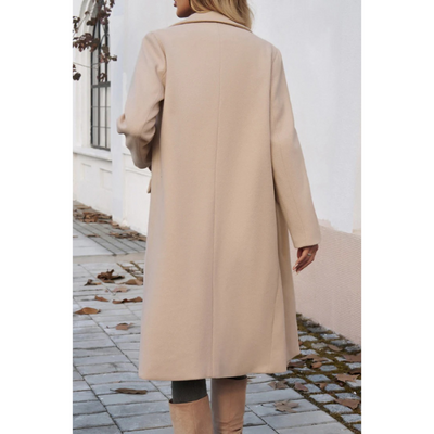 Elegante Lange Dames Winterjas – Getailleerd & Tijdloos