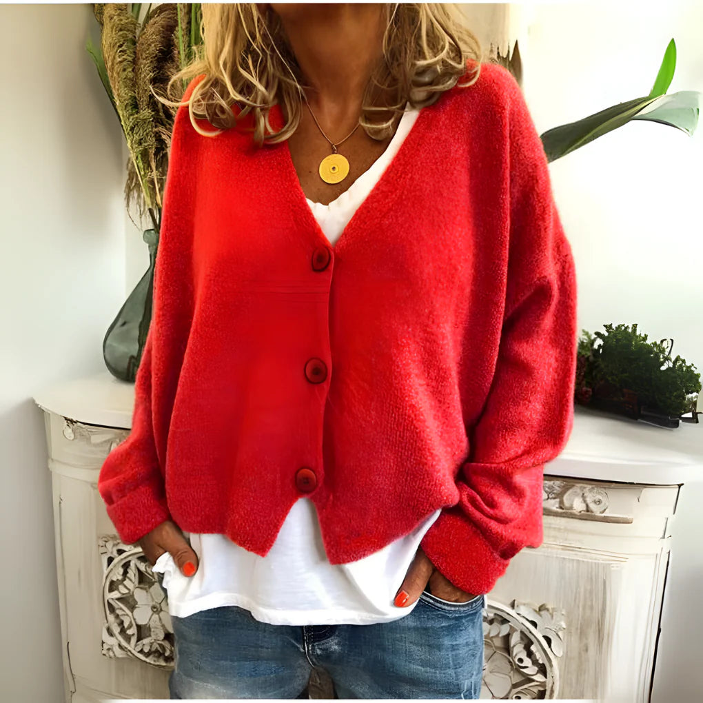 Soft Knit Cardigan met Relaxed Fit voor Dames