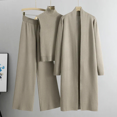 Dames 3-Delige Lounge Set – Zacht & Stijlvol