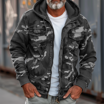 Emiliano Cargo Jas met Capuchon – Camouflage