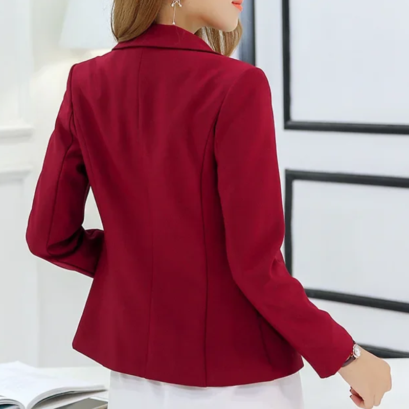 Dames Blazer met Enkele Knoop – Tijdloze All-Season Elegantie