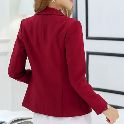 Dames Blazer met Enkele Knoop – Tijdloze All-Season Elegantie
