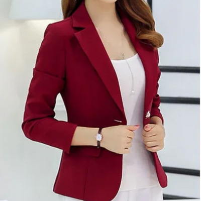 Dames Blazer met Enkele Knoop – Tijdloze All-Season Elegantie