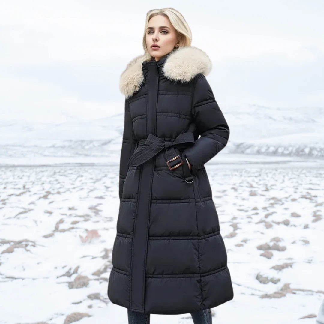 Luxe Winterjas Dames met Bontkraag