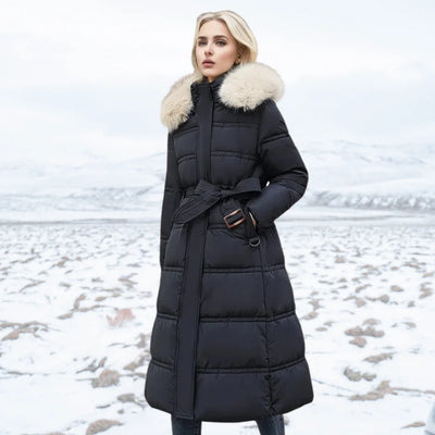 Luxe Winterjas Dames met Bontkraag