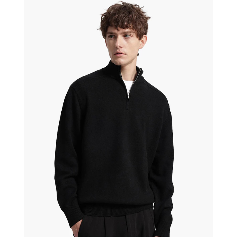 100% Merino Wollen Zip Up
