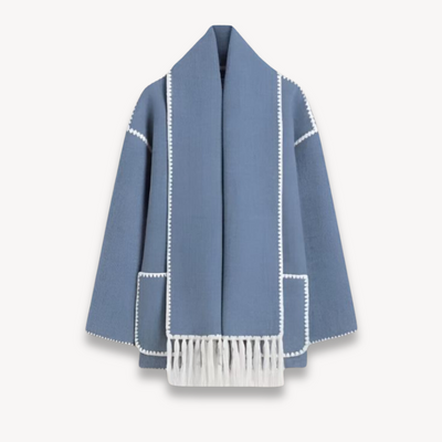 Dames Winterjas met Bijpassende Sjaal – Warm & Elegant