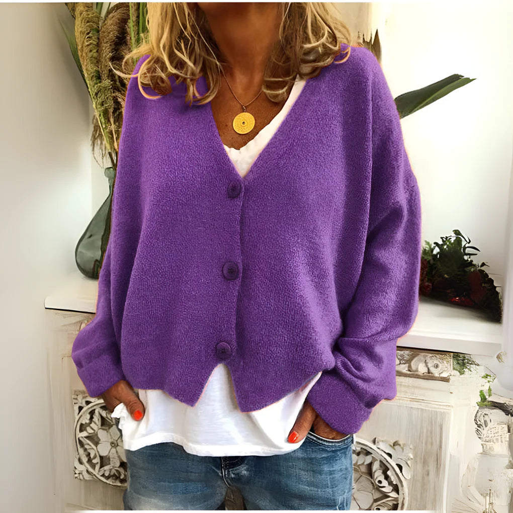 Soft Knit Cardigan met Relaxed Fit voor Dames