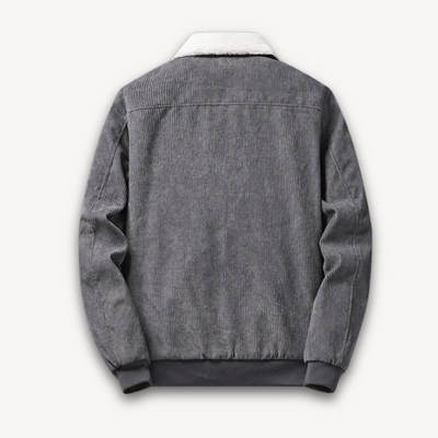 Heren Corduroy Jas met Sherpa Voering – Warme Winterjas