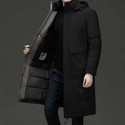 Heren Longline Parka met Capuchon – Warm en Stijlvol