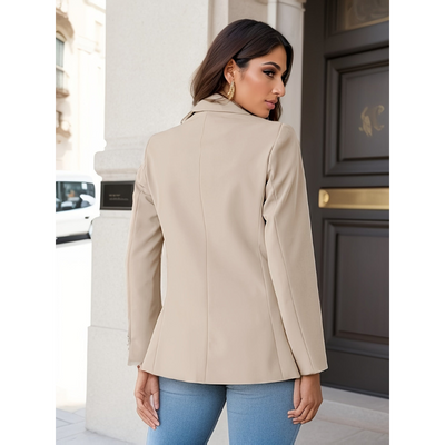 Dames Blazer met Suèdelook