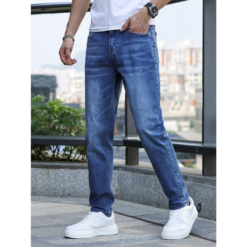Heren Jeans – Klassiek Design met Medium Stretch