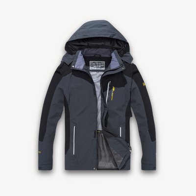 Heren Waterdichte Softshell Jas met Capuchon – Lichtgewicht Outdoor Windbreaker