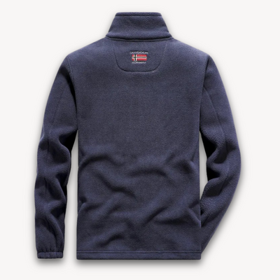 Heren Fleece Jas – Warme Outdoor Winterjas met Rits