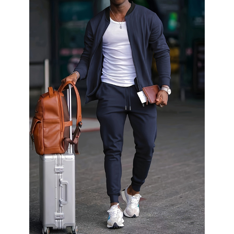 Heren 2-Delige Set – Casual Comfort voor Elk Seizoen