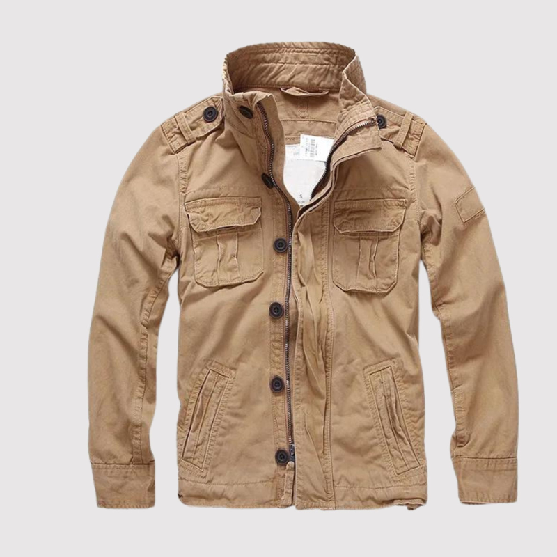 Heren Vintage Jas – Tijdloze Luchtmachtstijl met Premium Katoen