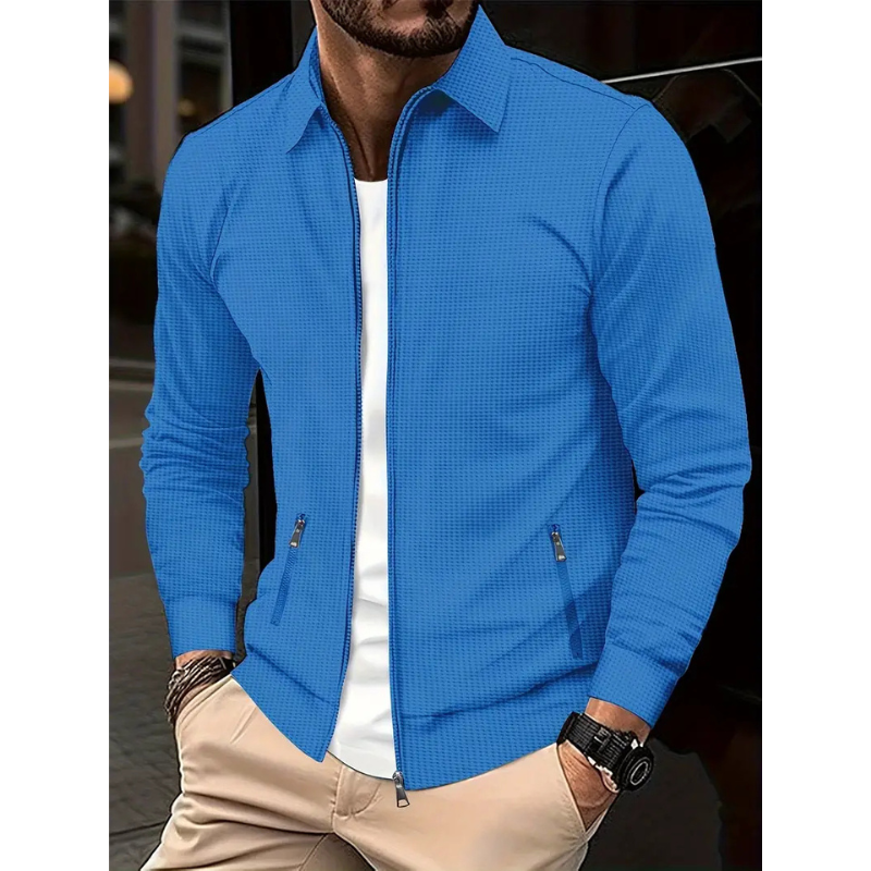Heren Overshirt met Rits – Stijlvolle Tussenjas