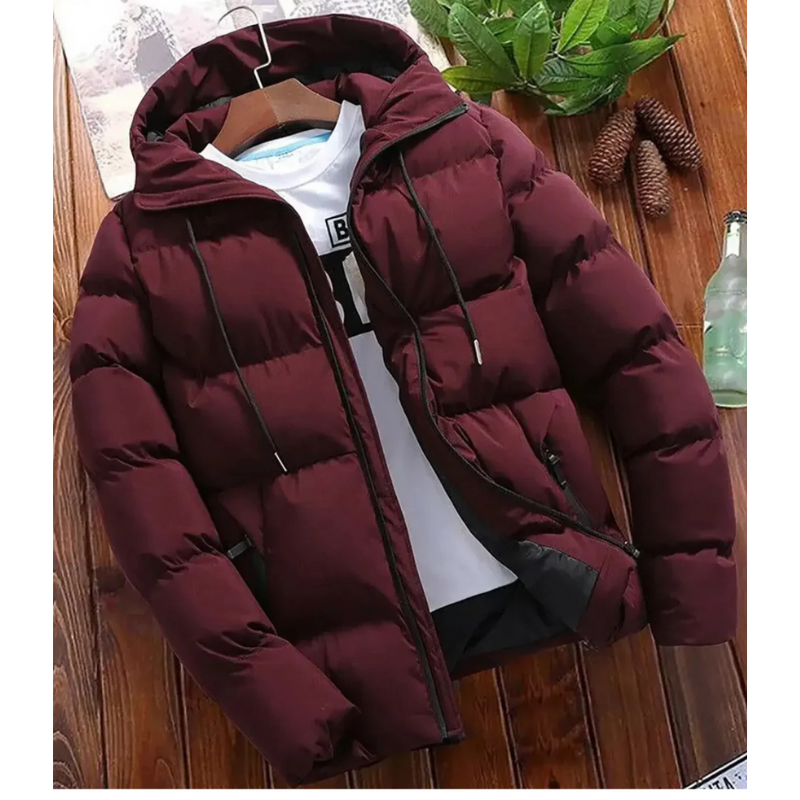 Nordelle Casual Puffer Winterjas Heren met Capuchon