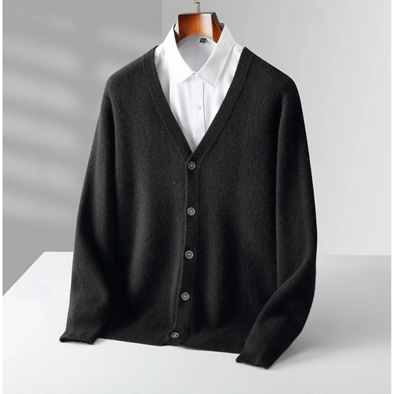Heren Wollen Vest – Klassiek met V-Hals & Knoopsluiting