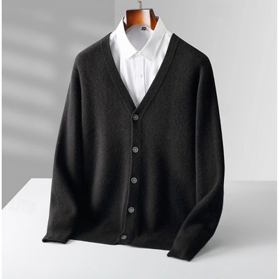 Heren Wollen Vest – Klassiek met V-Hals & Knoopsluiting