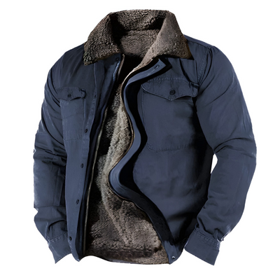 Heren Military Jacket – Winterjas met Functionele Zakken & Duurzaam Design