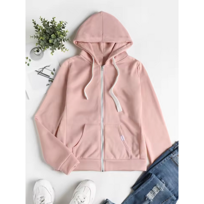 Dames Zip-Up Hoodie – Comfortabel & Tijdloos