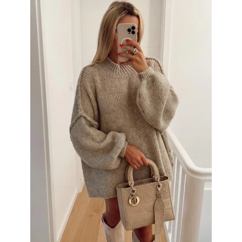 Oversized Gebreide Damestrui – Comfort & Elegantie