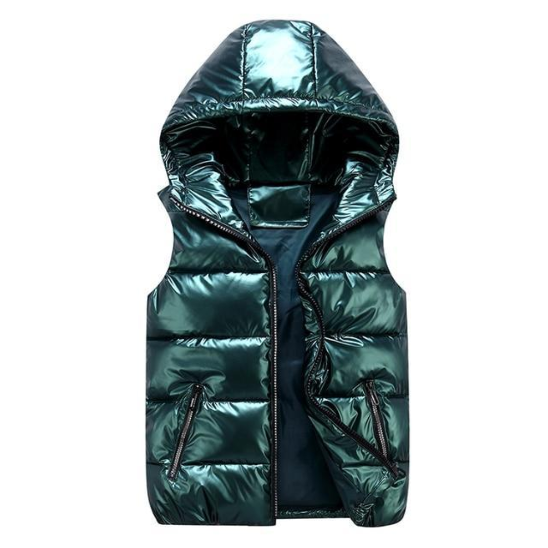 Heren Gewatteerde Bodywarmer met Kap – Warm & Lichtgewicht