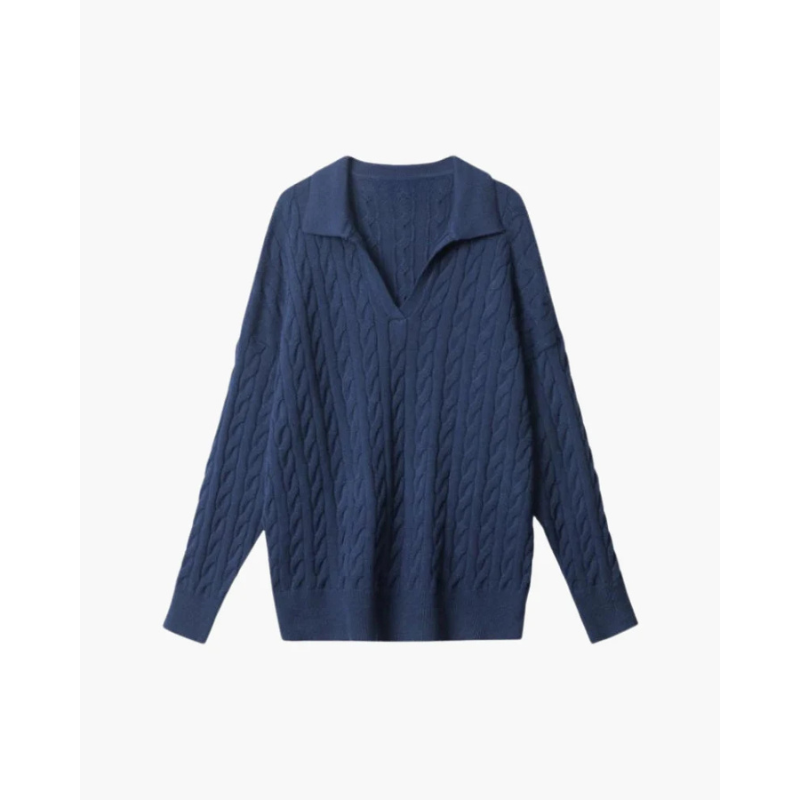 Premium Wol V-neck Knitted Sweater