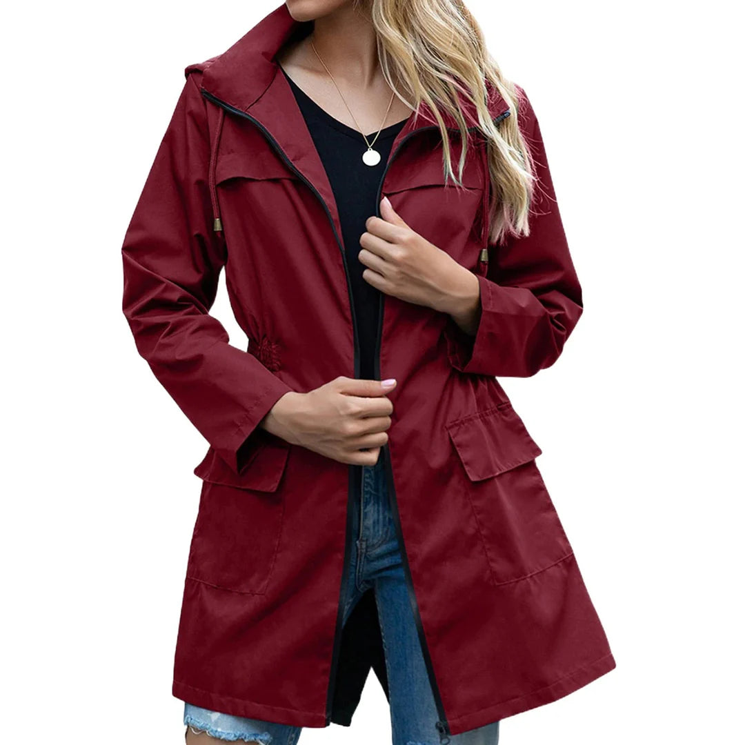Lange Windjas Dames – Waterdicht & Elegant