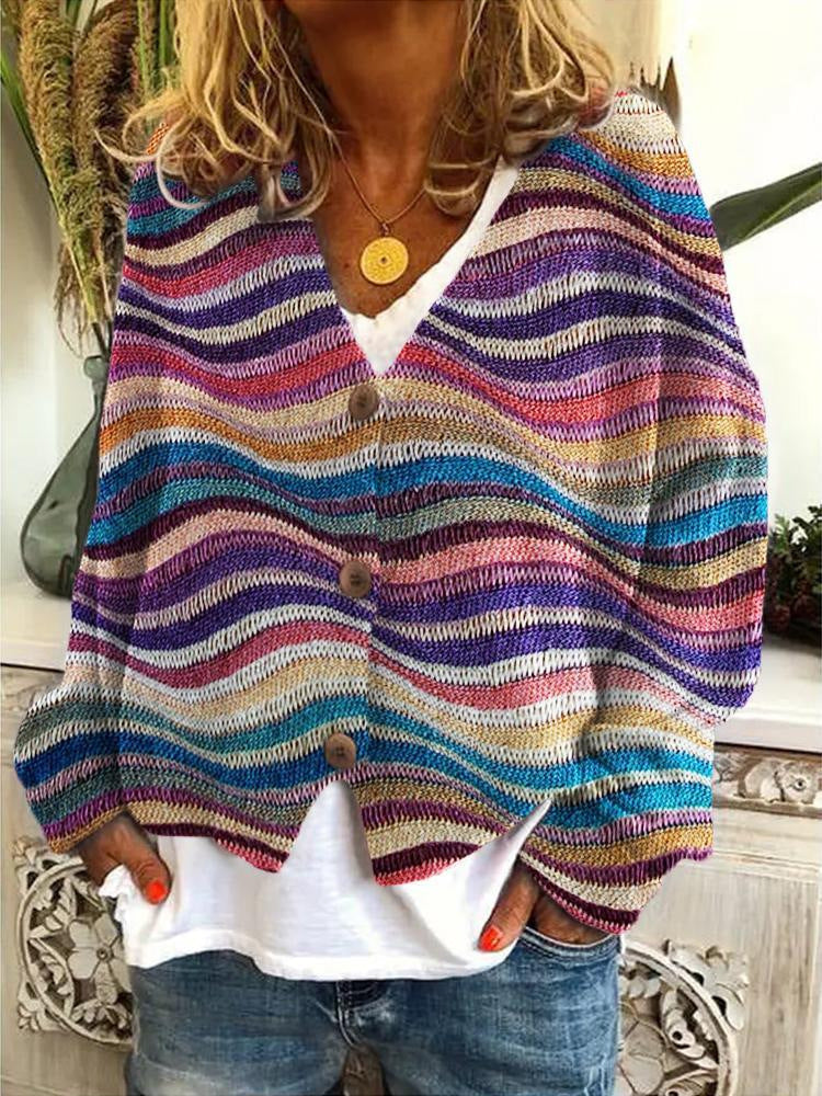 Dames Gebreide Vest met Knopen – Meer kleur, Tijdloze Stijl