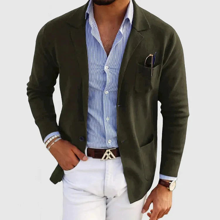 Dan Herenblazer met Casual Klepzakken