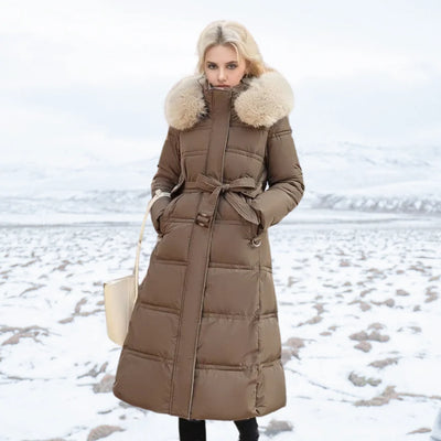 Luxe Winterjas Dames met Bontkraag