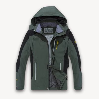 Heren Waterdichte Softshell Jas met Capuchon – Lichtgewicht Outdoor Windbreaker