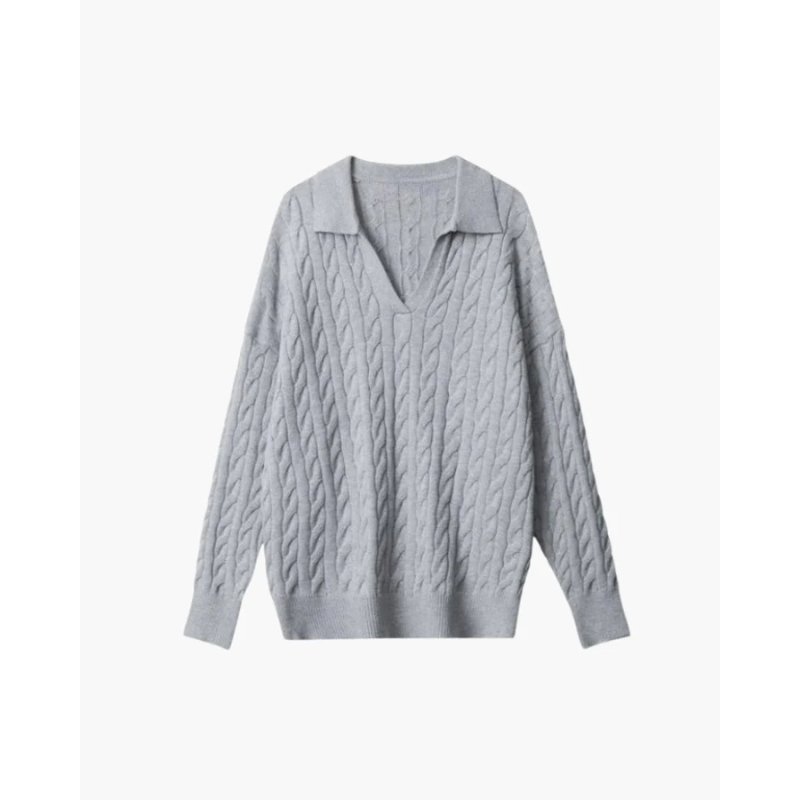 Premium Wol V-neck Knitted Sweater