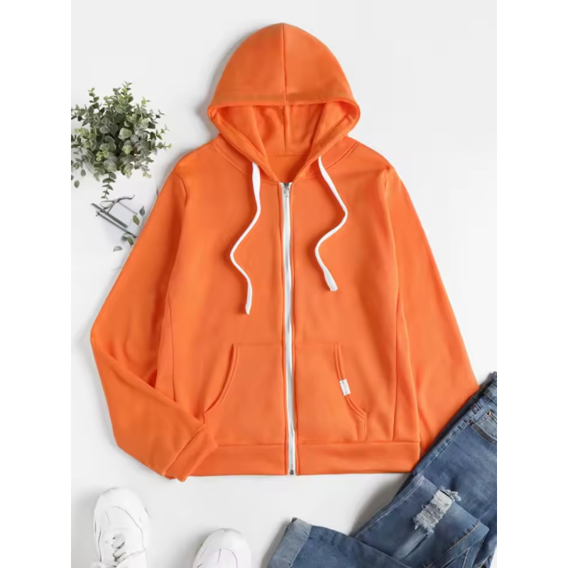 Dames Zip-Up Hoodie – Comfortabel & Tijdloos