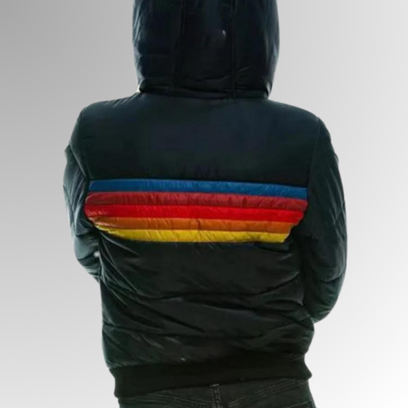 Dames Waterdichte Pufferjas met Capuchon – Kleurblok Winterjas