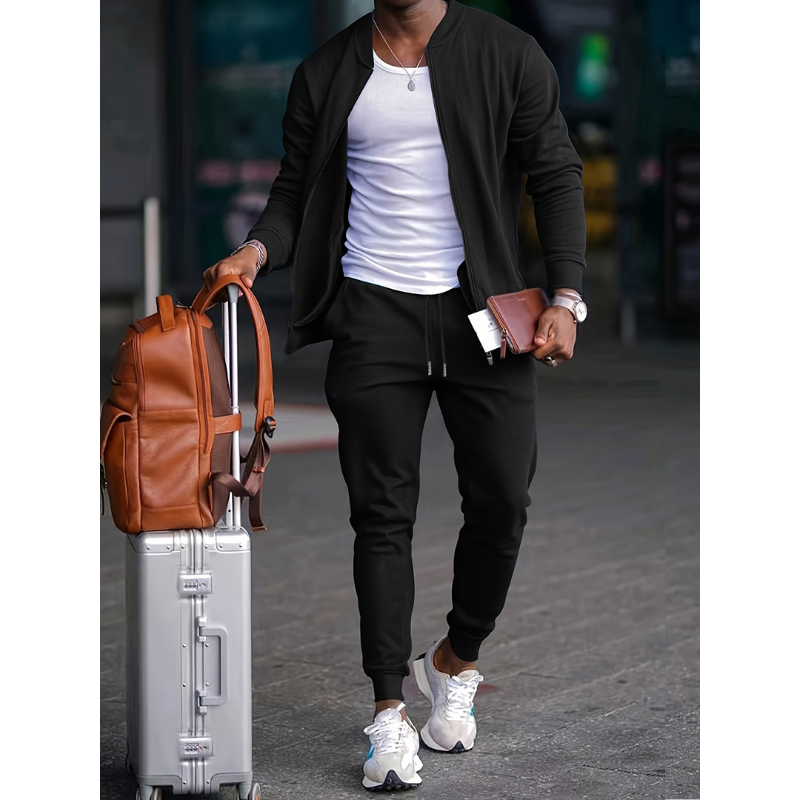 Heren 2-Delige Set – Casual Comfort voor Elk Seizoen