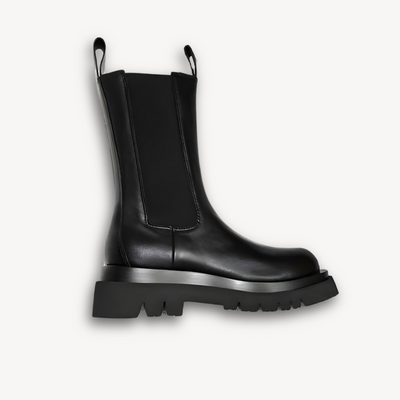 Dames Zwarte Leren Chelsea Boots – Chunky Zool & Slip-On Comfort