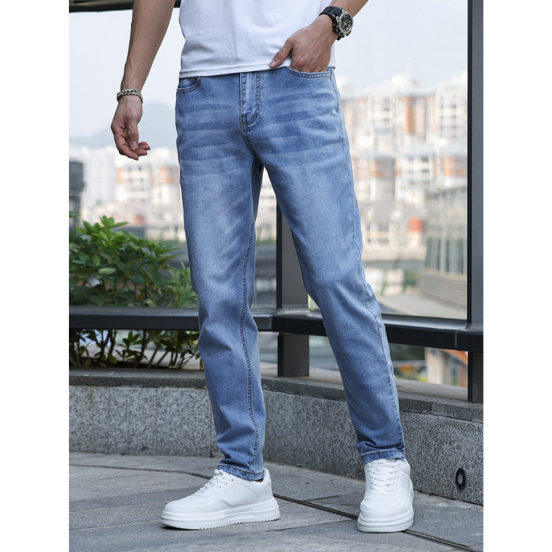 Heren Jeans – Klassiek Design met Medium Stretch