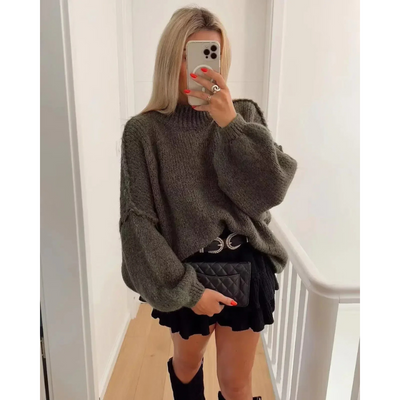Oversized Gebreide Damestrui – Comfort & Elegantie