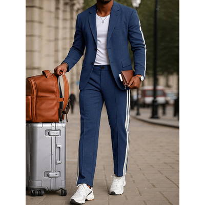 Modern Herenpak – Blazer & Broek met Side Stripe