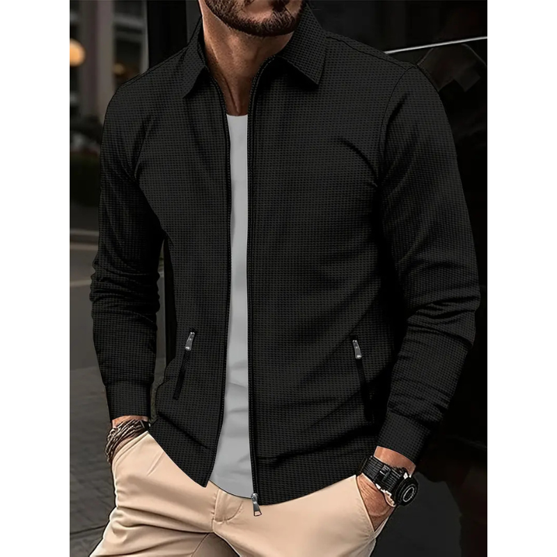 Heren Overshirt met Rits – Stijlvolle Tussenjas