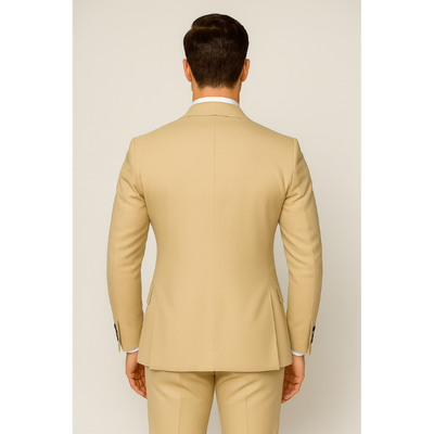 Drie-Delig Herenpak – Donkergrijs & Beige