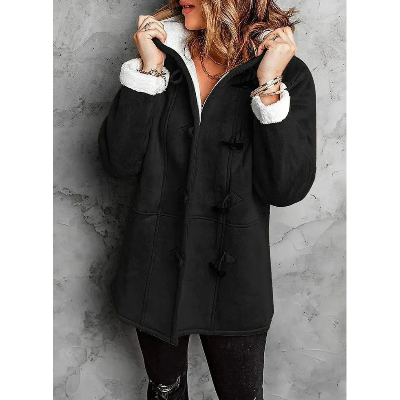Dames Jas met Fleece Voering en Capuchon