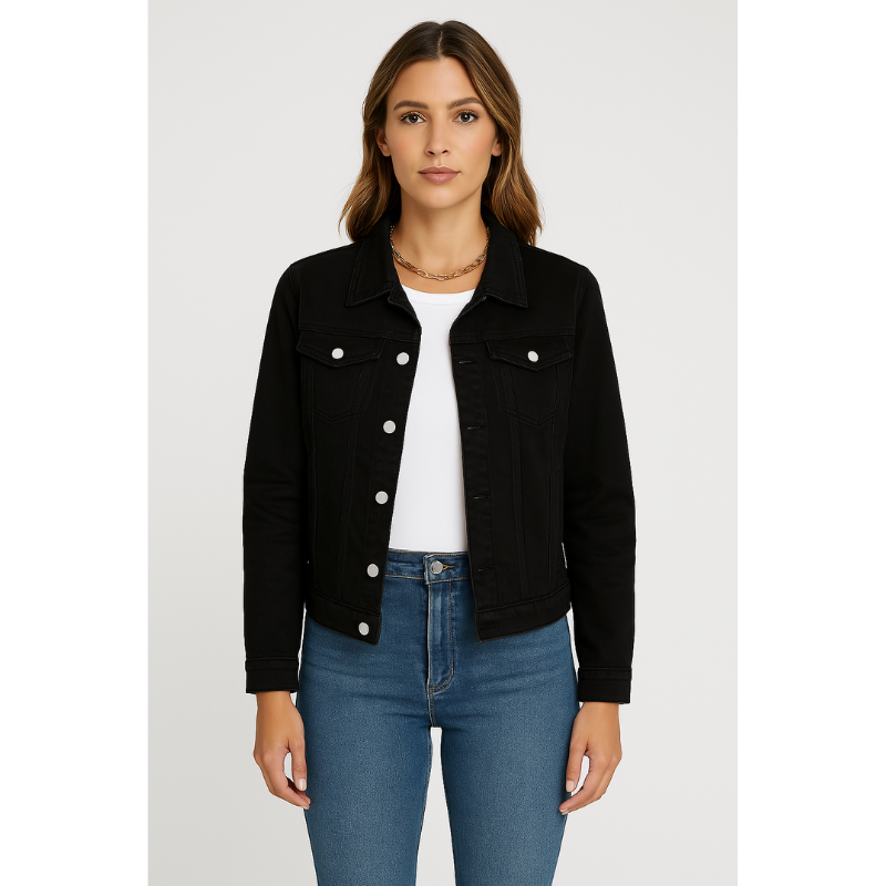 Siena – Korte Denim Jas voor Dames
