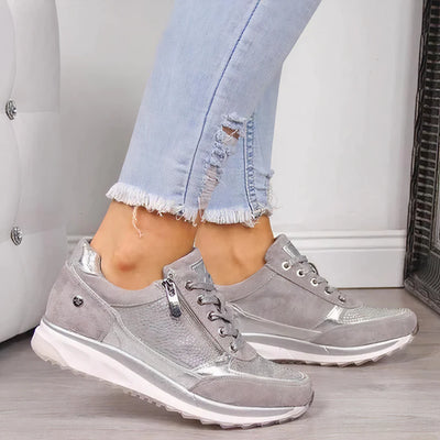 Chaveli Comfortabele Sportschoenen Dames – Met Veters & Rits