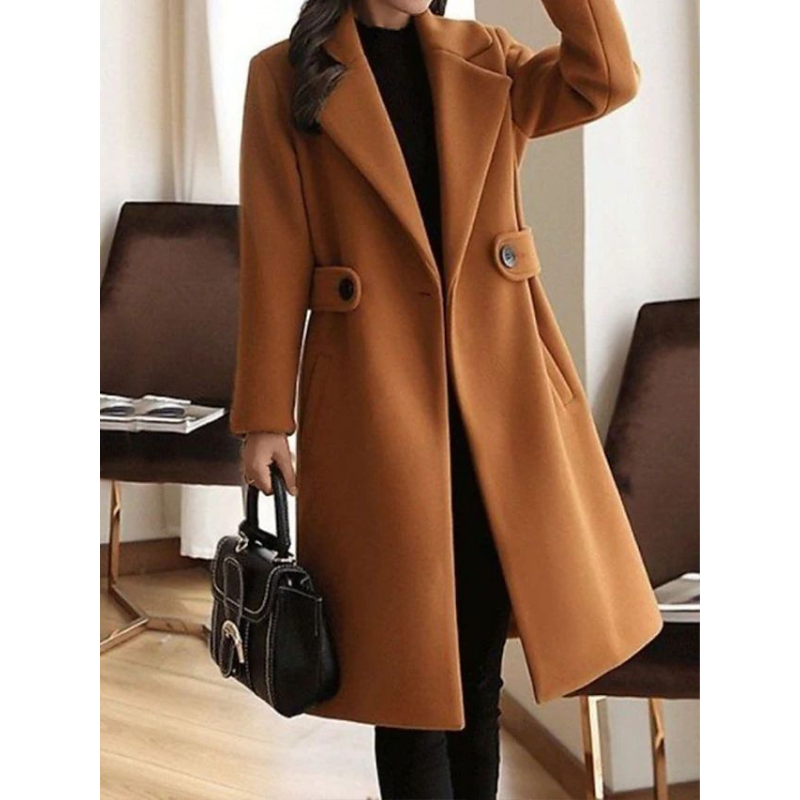 Slim-Fit Winterjas met Ceintuur
