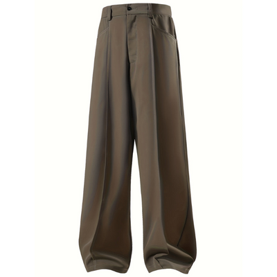 Heren Wijde Broek – Geplooid Design met Casual Loose Fit